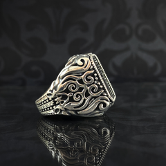 Men Handmade Classic 925 Silver Men Ring