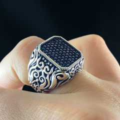 Men Handmade Classic 925 Silver Men Ring