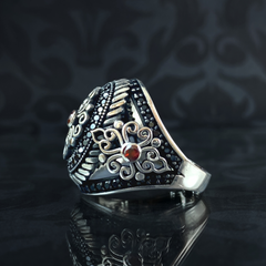 Turkish Handmade 925 Sterling Silver Men Ring