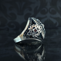 Turkish Handmade 925 Sterling Silver Men Ring