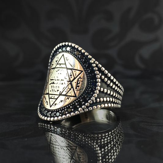 Seal Of Solomon 925 Sterling Silver Vintage Ring