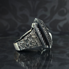 Eagle Head 925 Sterling Silver Men Handmade Ring