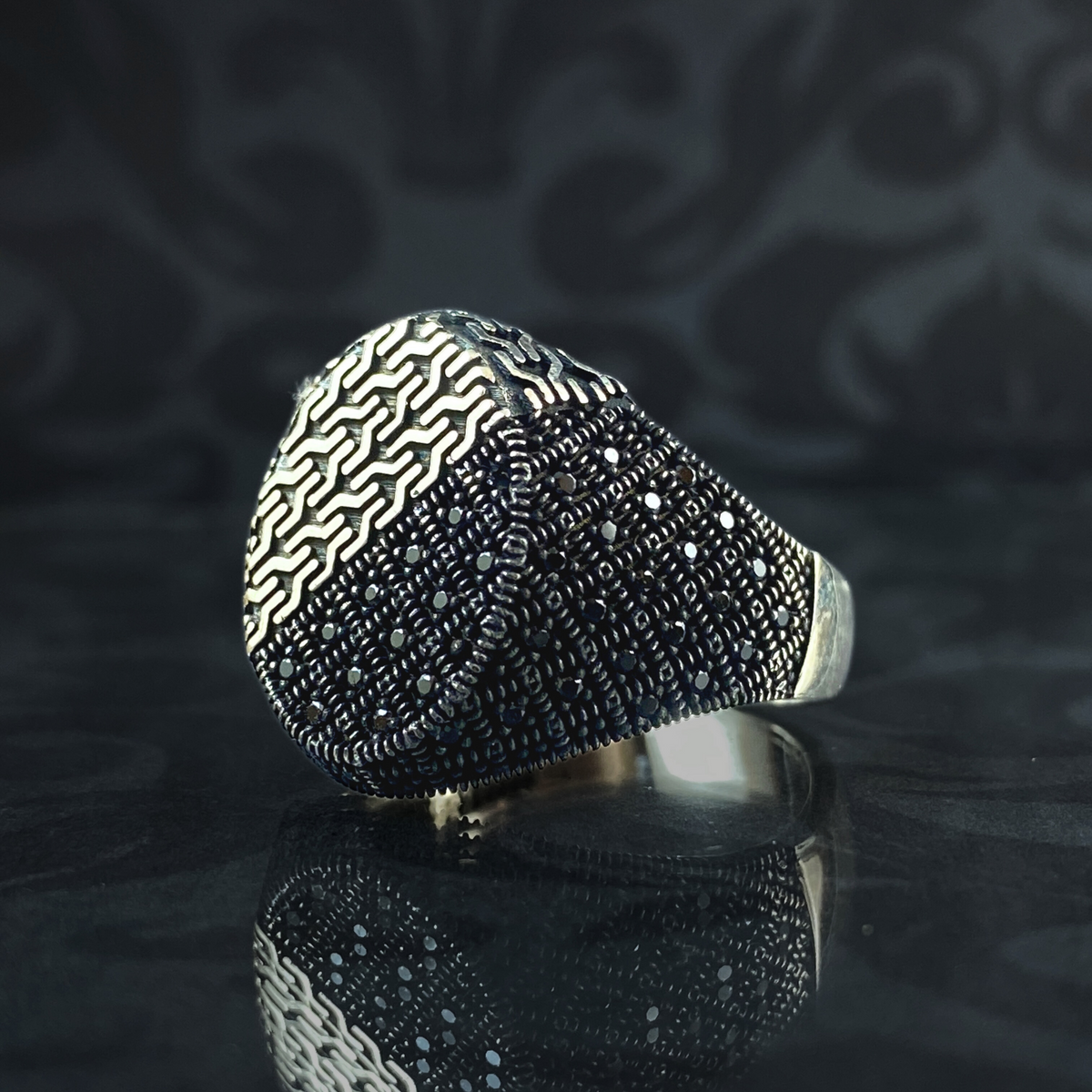 Turkish Handmade 925 Sterling Silver Men Ring