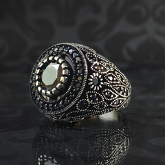 Turkish Handmade 925 Sterling Silver Men Ring