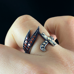 Zulfigar 925 Sterling Silver Sword Men Ring