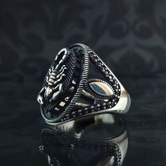 Scorpio Zodiac 925 Sterling Silver Handmade Ring