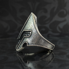 Large Helmet 925 Sterling Silver Ring