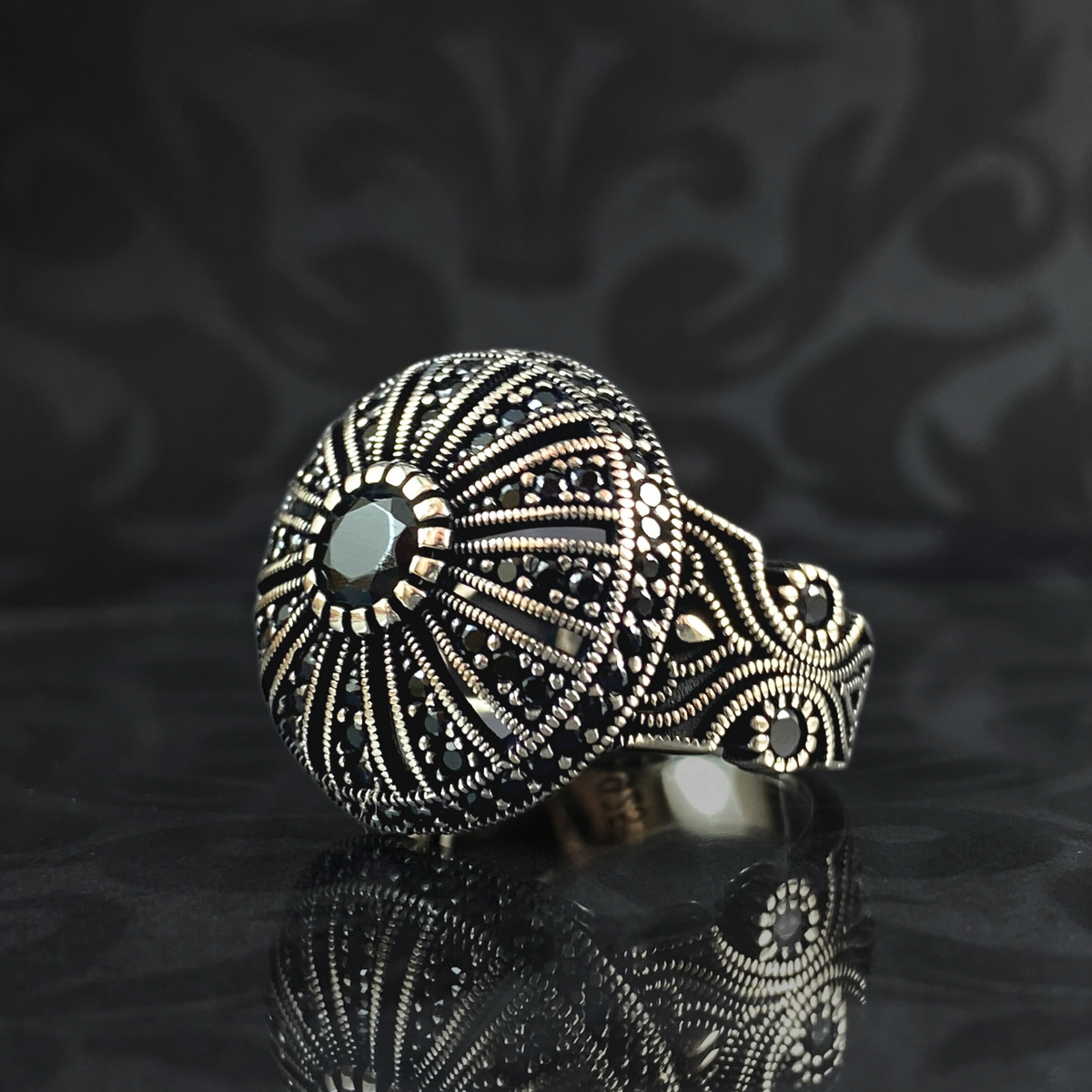 Turkish Handmade 925 Sterling Silver Men Ring