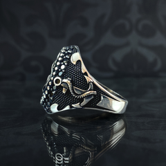 Anchor Ship Boat 925 Sterling Silver Ring, Gift For Sailor