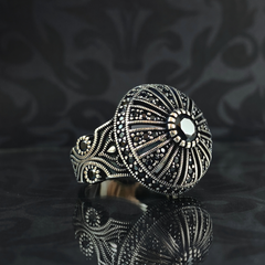 Turkish Handmade 925 Sterling Silver Men Ring