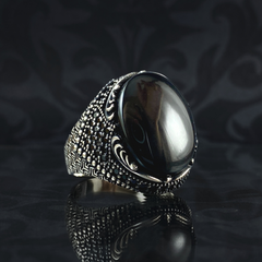 Black Onyx Gemstone 925 Sterling Silver Men Handmade Ring