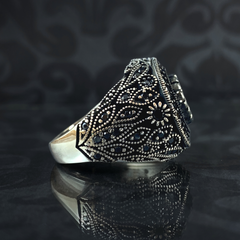 Turkish Handmade 925 Sterling Silver Men Ring