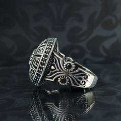 Turkish Handmade 925 Sterling Silver Men Ring