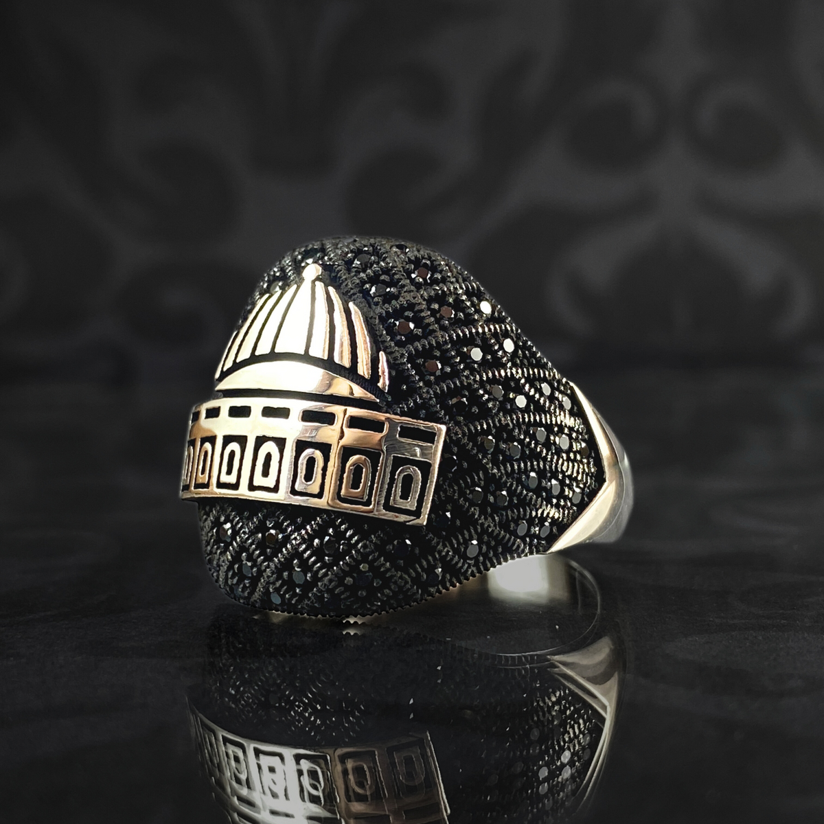 Al-Aqsa Mosque Islamic 925 Sterling Silver Muslim Ring