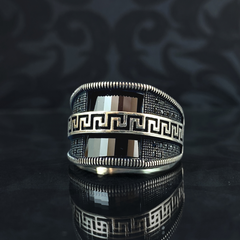 Black Onyx Stone 925 Sterling Silver Men Ring