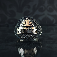 Al-Aqsa Mosque Islamic 925 Sterling Silver Muslim Ring