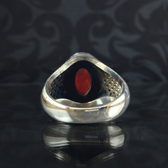 Red Ruby Stone 925 Sterling Silver Turkish Ring