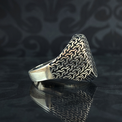 Turkish Handmade 925 Sterling Silver Men Ring