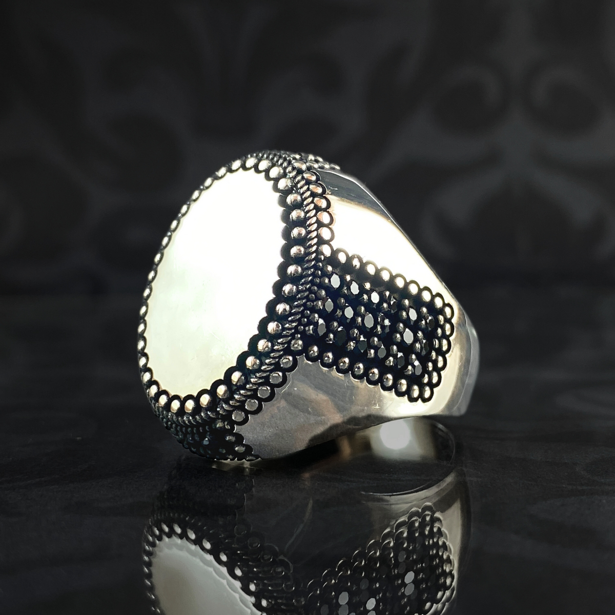 Simple 925 Sterling Silver Men Handmade Ring