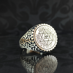 Classic Seal Of Solomon 925 Sterling Silver Vintage Ring