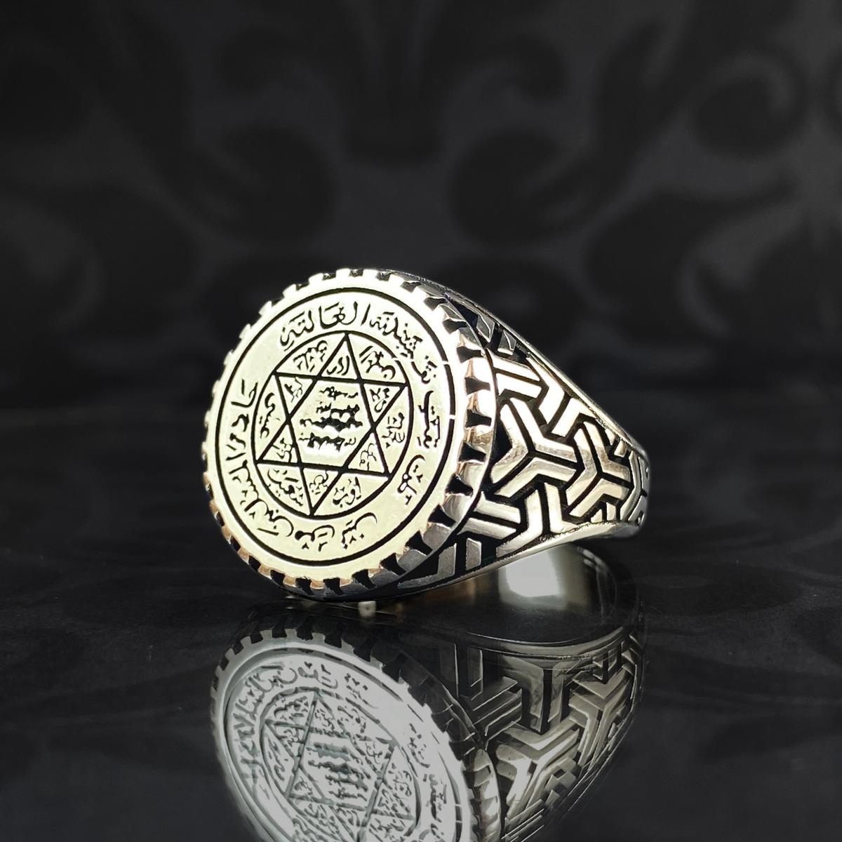 Classic Seal Of Solomon 925 Sterling Silver Vintage Ring