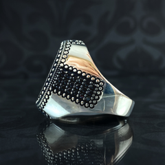 Simple 925 Sterling Silver Men Handmade Ring