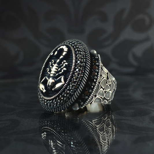 Scorpion Zodiac 925 Sterling Silver Ring