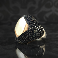 925 Sterling Silver Turkish Handmade Men Ring