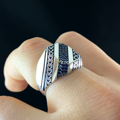 Men Handmade 925 Sterling Silver Ring