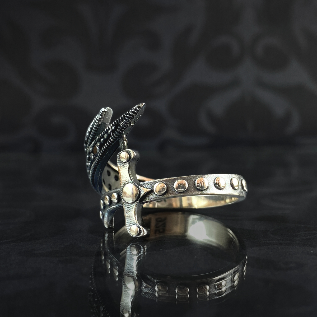 Zulfigar Sword 925 Sterling Silver Men Ring