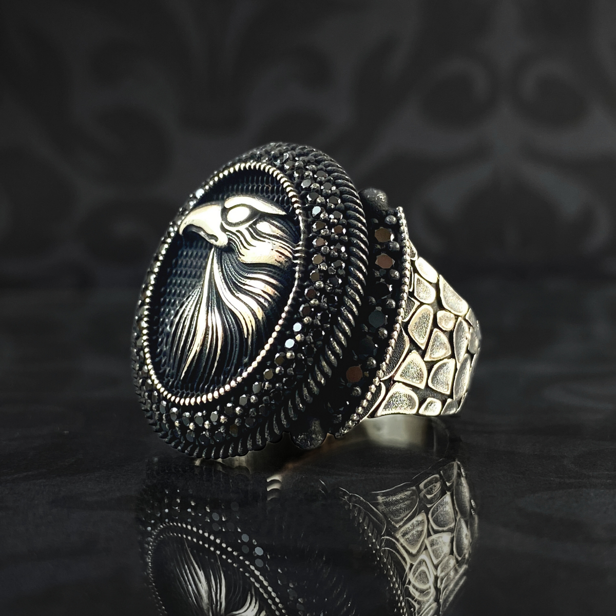 Eagle Men Handmade 925 Sterling Silver Animal Ring