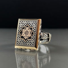 Seal Of Solomon 925 Sterling Silver Men Ring