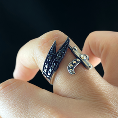 Zulfigar Sword 925 Sterling Silver Men Ring