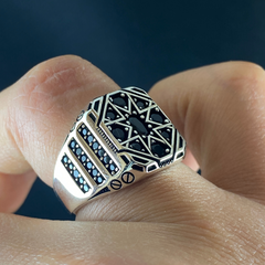 925 Sterling Silver Men Handmade Ring