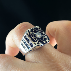 Men Handmade 925 Sterling Silver Ring