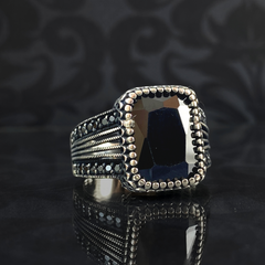 Men Handmade Silver 925 Black Onyx Ring