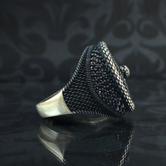 Snake 925 Sterling Silver Men Handmade Ring