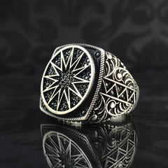 925 Sterling Silver Men Handmade Ring