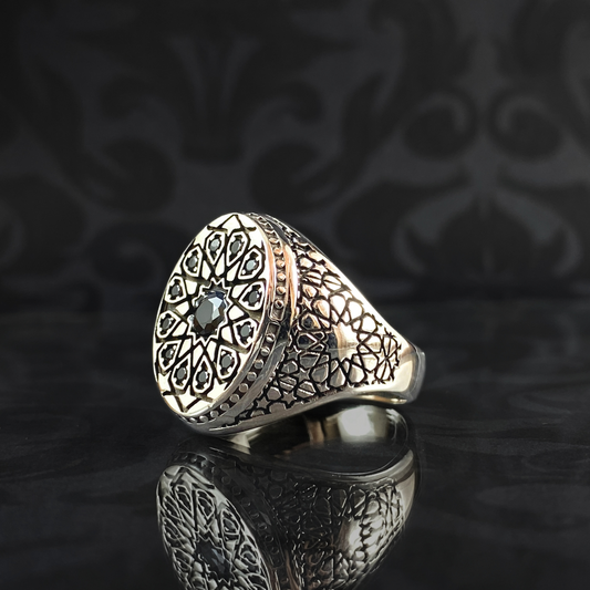 Turkish Handmade 925 Sterling Silver Men Ring