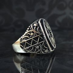 925 Sterling Silver Men Handmade Ring