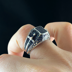 Sword 925 Sterling Silver Men Handmade Ring