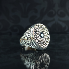 Turkish Handmade 925 Sterling Silver Men Ring