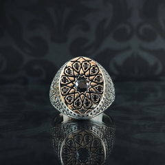 Turkish Handmade 925 Sterling Silver Men Ring