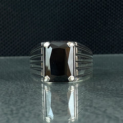 Onyx Gemstone 925 Sterling Silver Handmade Ring