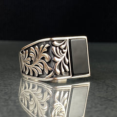 Unique Design 925 Sterling Silver Men Handmade Ring