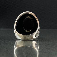 Onyx Gemstone 925 Sterling Silver Ring For Men