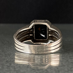 Black Onyx Stone 925 Sterling Silver Handmade Men Ring