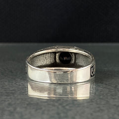 Minimalist Onyx Stone 925 Sterling Silver Handmade Men Ring