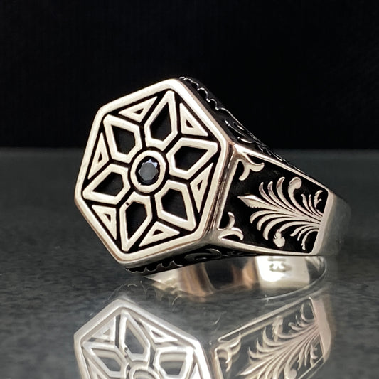 925 Sterling Silver Handmade Men Ring