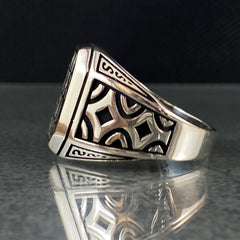 Classic 925 Sterling Silver Handmade Men Ring